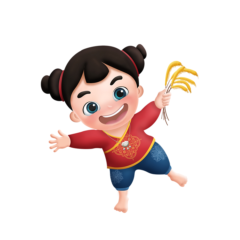 农产品小米吉祥物ip形象设计